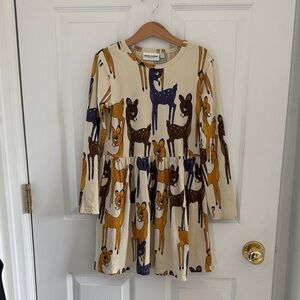 Mini Rodini roe Deer Print Dress -